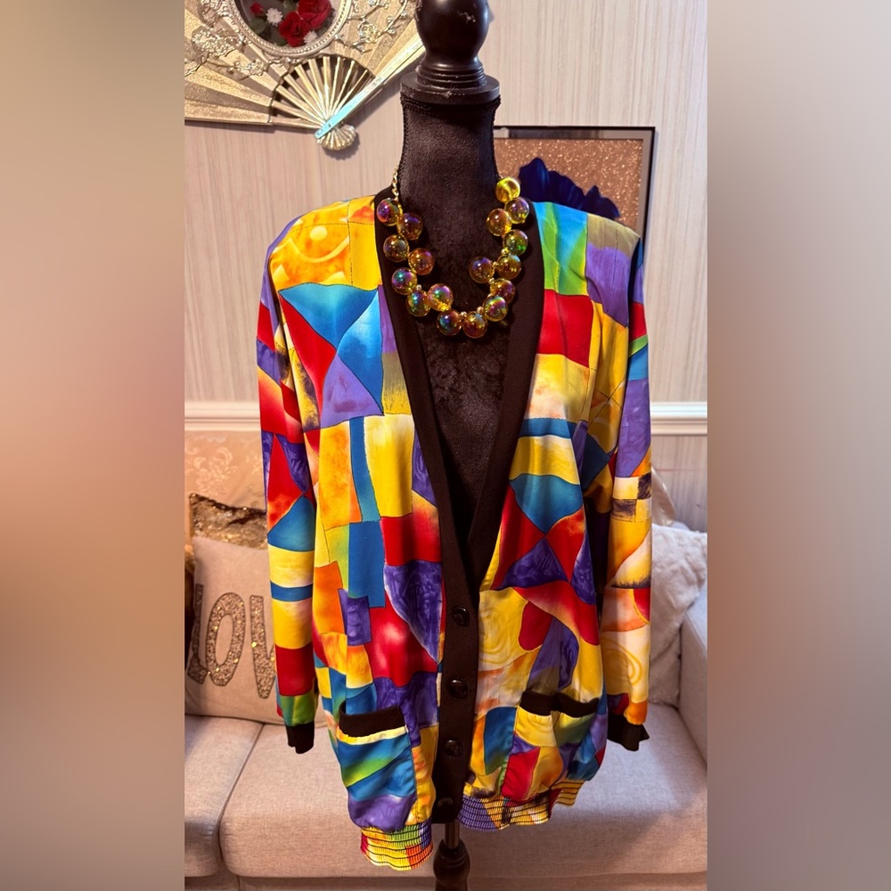 Colorful Geometric Women's Jacket